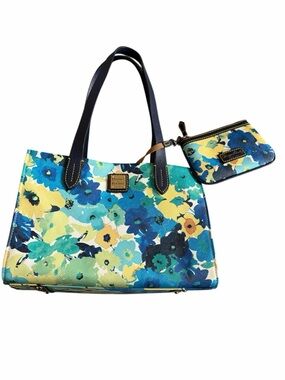 Dooney & Bourke RARE Floral Tote Bag 2 Piece Set - NWOT